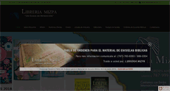 Desktop Screenshot of libreriamizpa.com